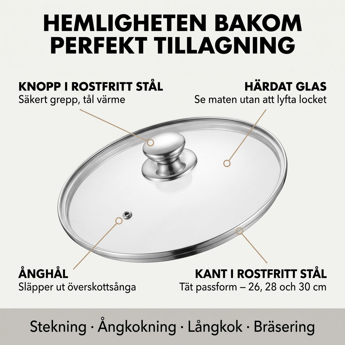 Glaslock i härdat glas – RENTITAN®
